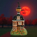 Blue Sky Clayworks Pumpkin Patch Palace Candle House. Fixed Price $60.00.