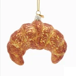 Croissant Glass Ornament 4". Fixed Price $12.95.