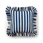 Mackenzie Childs 20" Square Royal Stripe Ruffle Throw Pillow New M26-5. Fixed Price $139.99.