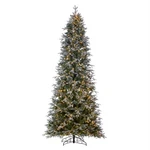 Vickerman 10' Frosted Douglas Fir Artificial Slim Tree. Warm White Led Lights. Fixed Price $936.36.