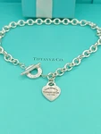 Authentic Return Tiffany & Co Silver Heart Tag Toggle Necklace Retail 985. Fixed Price $637.64.