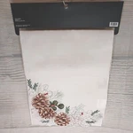 New! Pinecone Cutout Edge Winter Christmas Table Runner 72 X13 Lodge Woodland. Fixed Price $12.99.