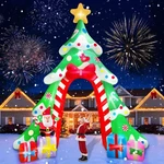12FT Christmas Inflatable Archway Outdoor Decorations, Xmas Tree Blow Up.... Fixed Price $151.45.