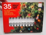 Vtg Christmas Miniature Set Midget Clear Petals 1970'S. Fixed Price $18.00.