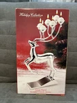 Godinger Silver Plated Christmas Reindeer Antler 6 Ball Candle Holder 12". Fixed Price $25.00.