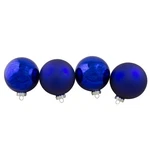 Northlight 4-PIECE Shiny And Matte Blue Glass Ball Christmas Ornament Set 4". Fixed Price $19.49.