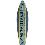 Margaritaville Novelty Metal Surfboard Sign - 17X4.5 Beach Patio Pool Wall Decor. Fixed Price $16.99.