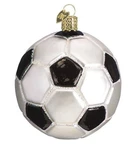 Old World Christmas (44012) Soccer Ball Ornament. Fixed Price $16.99.