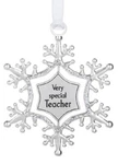 Ganz Swirling Snowflake Christmas Winter Ornament "very Special Teacher". Fixed Price $7.95.