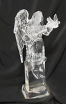 Roman 11.5" Icy Crystal Led Lighted Christmas Angel Figure With Dove. Fixed Price $6.00.