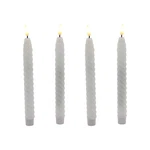 Lumabase Battery Operated Twisted Wax Candles With 3D Wick Flame - Set Of 4. Fixed Price $32.99.
