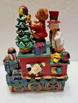 4 Holiday Characters Spreader Set Train Tree Bear Snowman Santa (C9). Fixed Price $7.99.