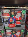 Gemmy 8 Ft Santa And Snow Globe Scene Toy Soldier Airblown Christmas Inflatable. Fixed Price $202.44.