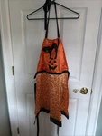 Avon Halloween Apron For Women, Cute Pumpkin And Black Cat. Fixed Price $10.99.