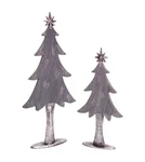 Melrose Winter Light Two-tone Silver Gray Wooden Christmas Tree Decor 27". Fixed Price $88.19.