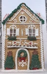 Raz Imports Holiday Spice 13" Gingerbread Lighted House With Trees Figurine. Fixed Price $49.99.
