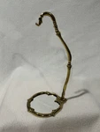 Dillards Ornate Brass Christmas Ornament 10" Mirrored Stand Holder Display. Fixed Price $19.95.