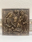 Hand Painted Nativity Scene Holy Family 8 X Wall Art Plaque Christmas Decor. Fixed Price $34.99.