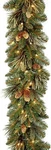 National Tree Co. 6' Pre-lit Artificial Glittery Bristle Pine Christmas Garland. Fixed Price $75.00.