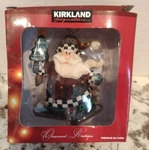 Kirkland Signature Woodland Ornament Santa Claus.. Fixed Price $13.99.