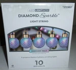 Gemmy Lightshow Diamond Sparkle G70 Iridescent Multicolor Christmas Set. Fixed Price $49.99.