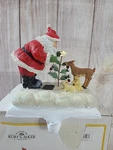Santa's World Kurt Adler Christmas Stocking Holder Polyresin Deer Bunnies. Fixed Price $24.99.