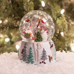 Roman Musical Snowman Family Glitterdome Play 12 Days Of Christmas Snowglobe New. Fixed Price $23.99.