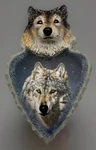 Mystic Guardian Wolf Wall Plaque Native American Art Bradford Exchange. Fixed Price $24.99.