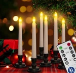 Soulbay 6PCS Christmas Decorations Window Candles 7.9INCH Battery Operated Flame. Fixed Price $24.34.
