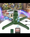 Musical Rotating Christmas Tree Stand, Anti-tilt Noiseless, Up To 9FT 120 Lb. Fixed Price $99.99.