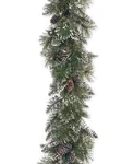 National Tree Company 9' X 10" Glittery Pine Garland With 100 Clear Lights (SD1). Fixed Price $68.99.