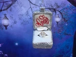 New Glass Silver Glitter Engagement Wedding Ring Box Christmas Ornament Bride. Fixed Price $12.50.