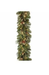 National Tree 9 Foot By Inch Carolina Pine Garland With 100 Clear Lights. Fixed Price $49.99.