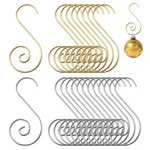 80 Pcs Christmas Ornament Hooks, Stainless Steel For Gold Sliver. Fixed Price $17.30.