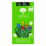 20-COUNT Battery-operated Led Dome Christmas String Lights, Multicolor, 6.5'. Fixed Price $15.95.
