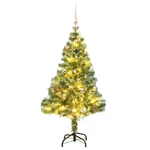 Artificial Christmas Tree 150 Leds&ball Set&flocked Snow 59.1". Fixed Price $90.12.