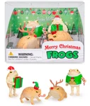 4PK Funny Christmas Holiday Frogs Figurines Hilarious Gag Archie Mcphee. Fixed Price $16.99.