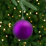 Northlight 12CT Purple Shatterproof Matte Christmas Ball Ornaments 4". Fixed Price $31.49.