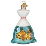 World Christmas Goldfish In Bag (12722) Glass Ornament W/owc Box. Fixed Price $19.99.
