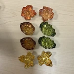 William Sonoma Set Of 8 Glass Leaf-shaped Candle Holders Tea Lights. Fixed Price $13.99.