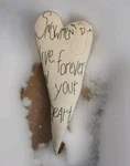 Vtg Honey And Primitive Holiday Christmas Pillow Heart 16"X8" Snowmen Live. Fixed Price $18.37.