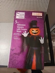 Pumpkin Head Reaper 5 Ft Led Airblown Halloween Inflatable Home Accents Holiday. Fixed Price $36.00.