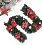Christmas Fireplace Garland Ornamental Door Wreath Green Decor 6 Foot. Fixed Price $15.99.