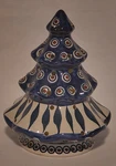 Polish Pottery Christmas Tree Candle Holder 6" Ceramika Artystyczna. Fixed Price $58.00.