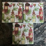 Caspari Napkins Christmas 3PK Ply Toast Design Elegant Party Decor. Fixed Price $23.99.