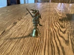 Vintage Brass Kitchen Witch Bell Halloween Decor Collectible Broom. Fixed Price $15.00.