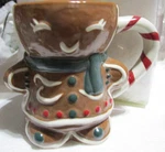 4 Pottery Barn Christmas Gingerbread Ms. Spice Mugs Ceramic New Wo Box. Fixed Price $45.00.