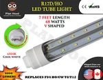 R17D Feet 48W V Shaped Led Tube Light Fluorescent Replacement For F84T12/CW/HO. Fixed Price $549.99.