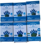 Holiday Time 50 Led Blue Mini Lights. Save Energy Green Wire. Lot Of 6. Fixed Price $53.99.
