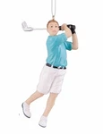 Gallerie Ii 4.25" Hand Painted Resin Male Golfer Christmas Ornament. Fixed Price $9.88.